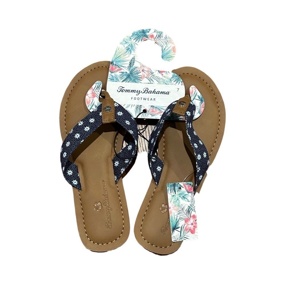TOMMY BAHAMA Womens Logo Flip Flops Speedwell Sandals